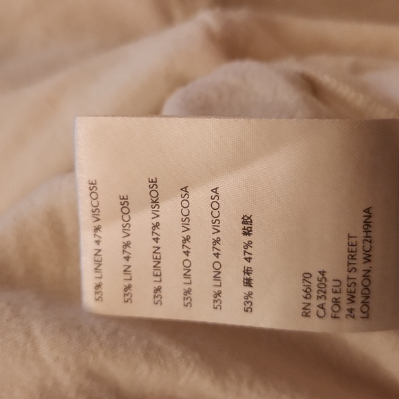 Free People Catch the Breeze Dressbiff White Size Small Linen Blend - Picture 9 of 15